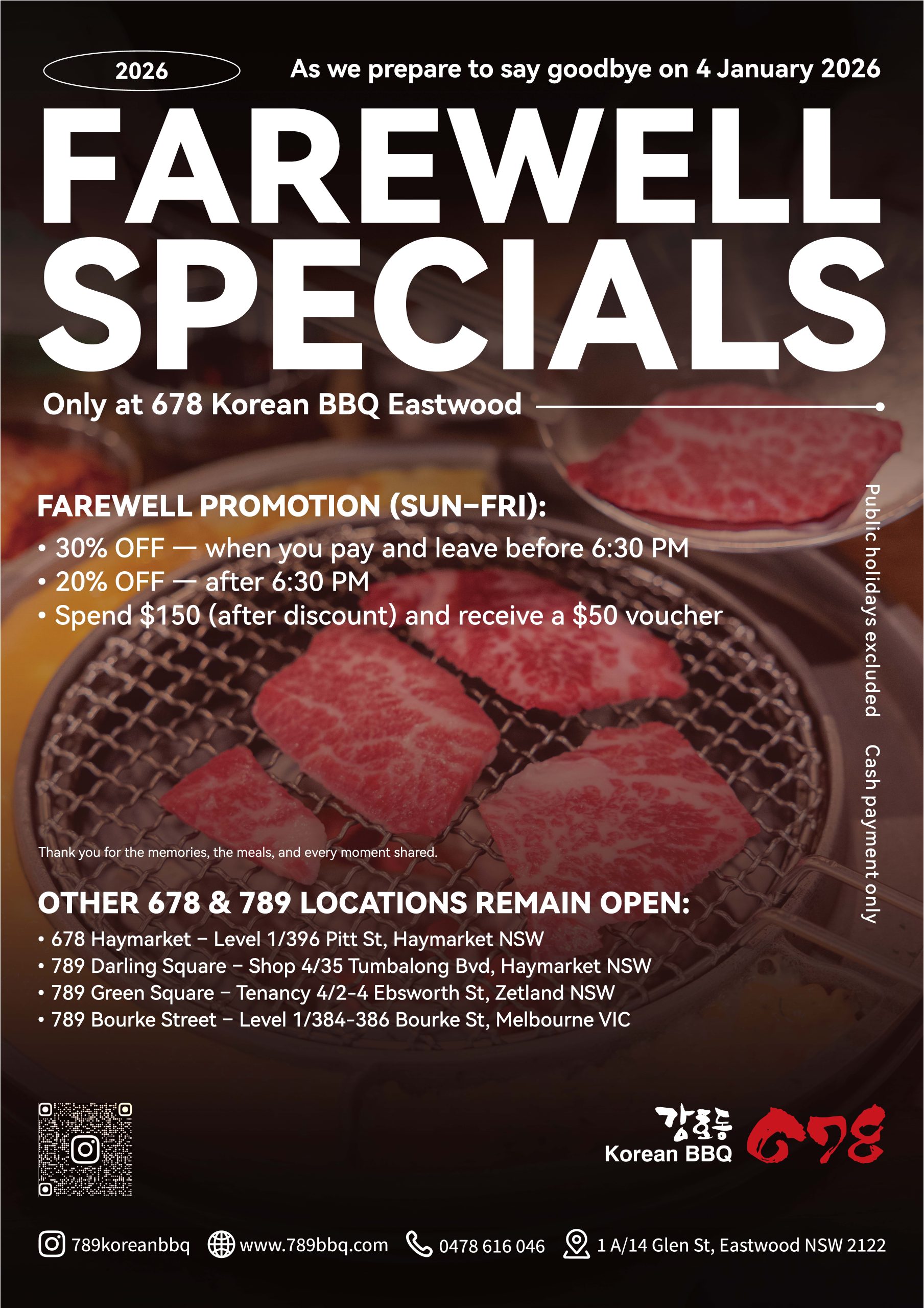 Event poster: Farewell Specials